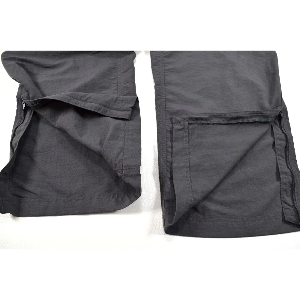 THE NORTH‎ FACE Nylon Convertible Dark Gray Cargo Hiking Pants Men's XL